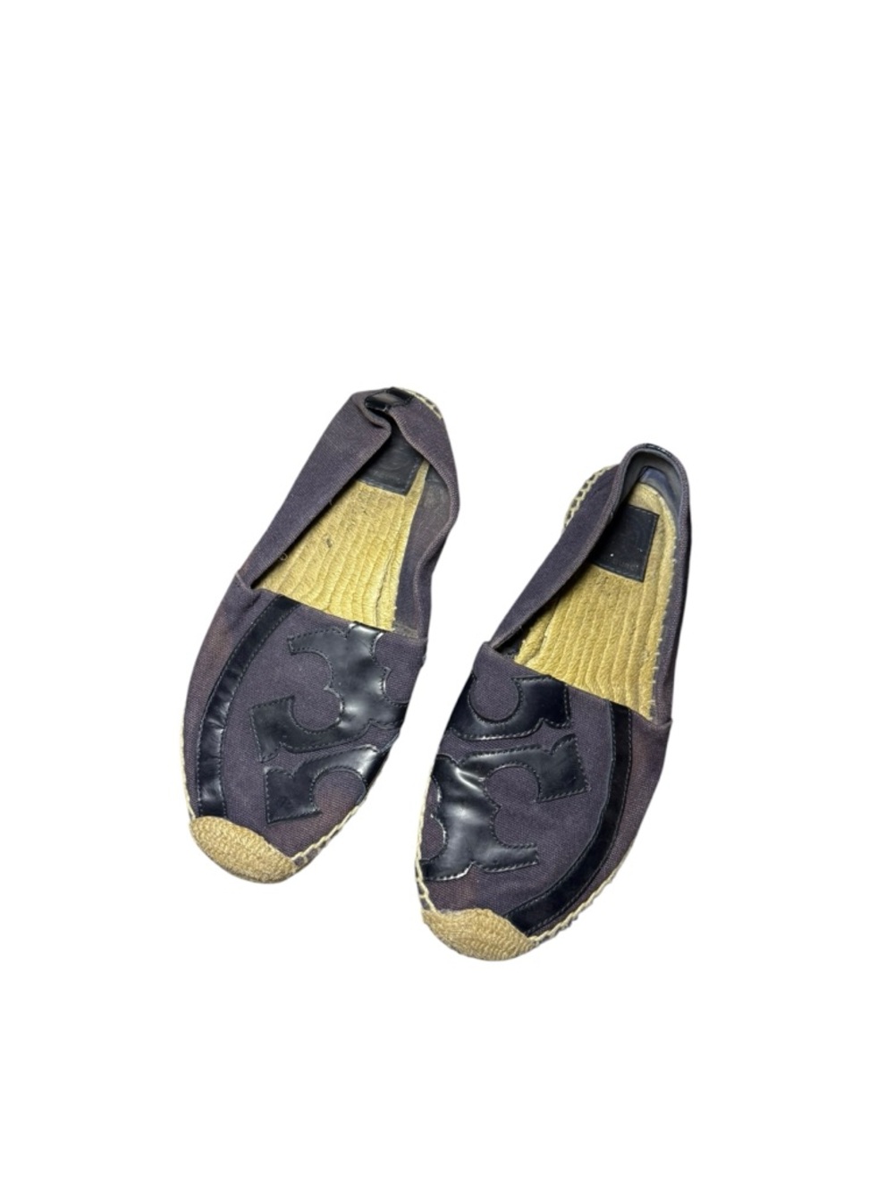 Tory Burch Navy Blue Lonnie Espadrille Flats